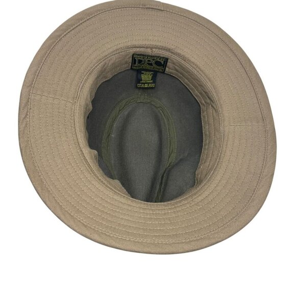 Dorfman Hat Co. Men's Twill Outback Hat beige UPF 50 size Large - Picture 5 of 10